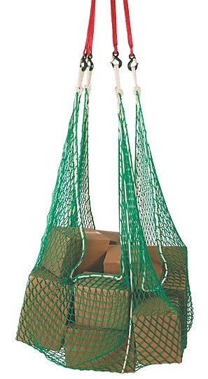 Lyftnät 2000 kg, 4.0 m x 4.0 m, 100 mm maska 6mm vit tråd