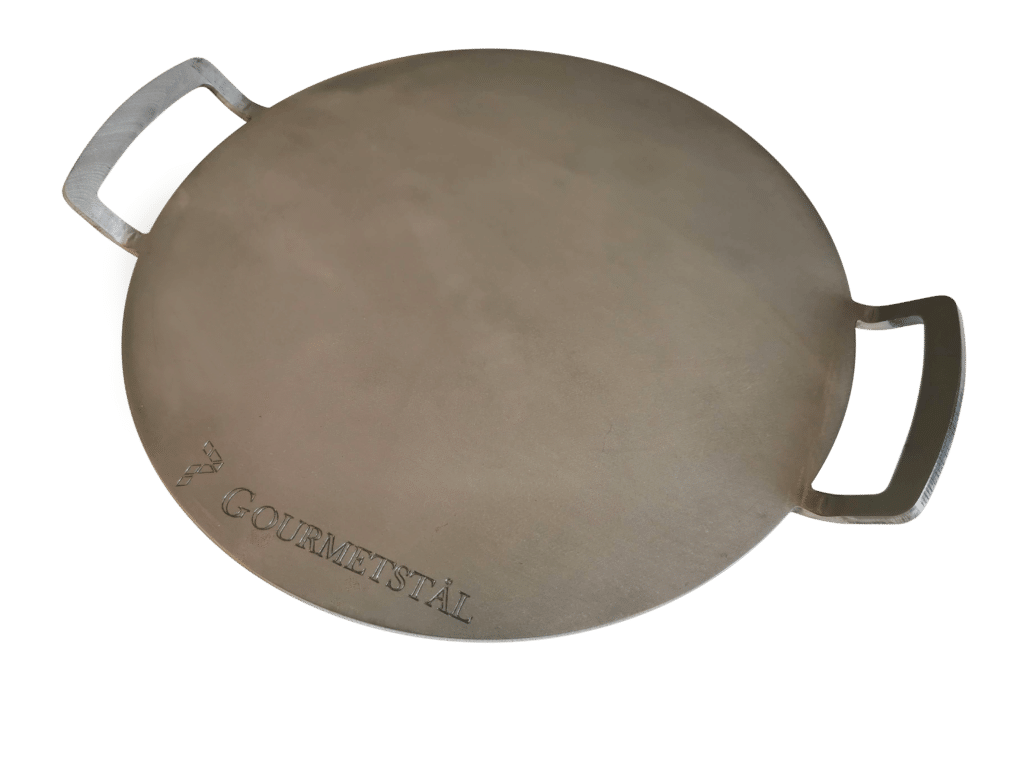 Pizzastål rund med grepp 33cm Gourmetstål