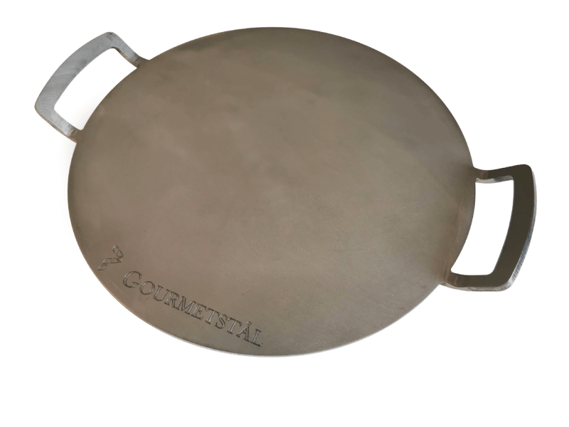 Pizzastål rund med grepp 33cm Gourmetstål