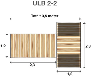 Brygga Ulpukka ULB 2-2, Landfäste för lös mark