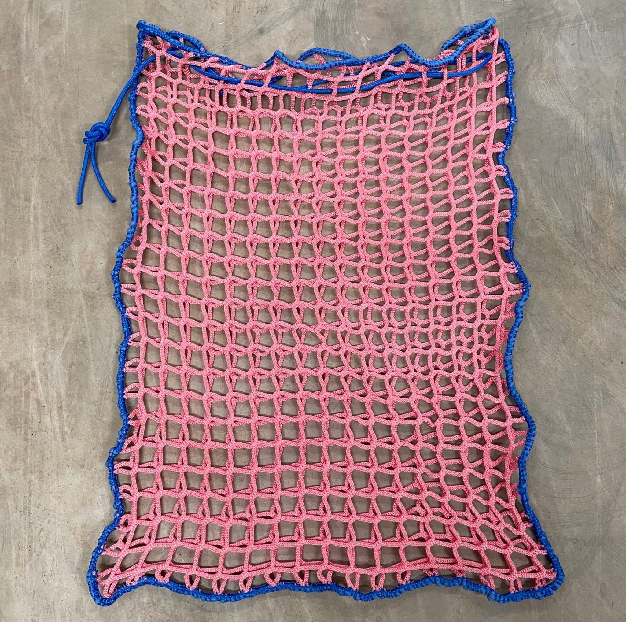 Höpåse 45 mm maska knutlös, bredd 75 cm x Höjd 100 cm tråd 5mm Rosa - Bild 1