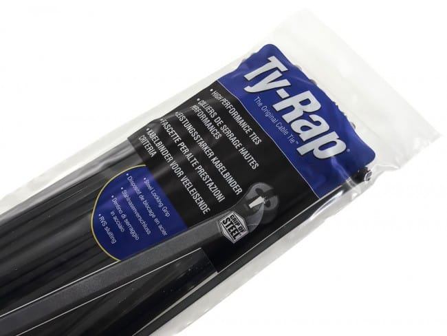 Buntband Ty-Rap 92 mm, 100-pack, Svart