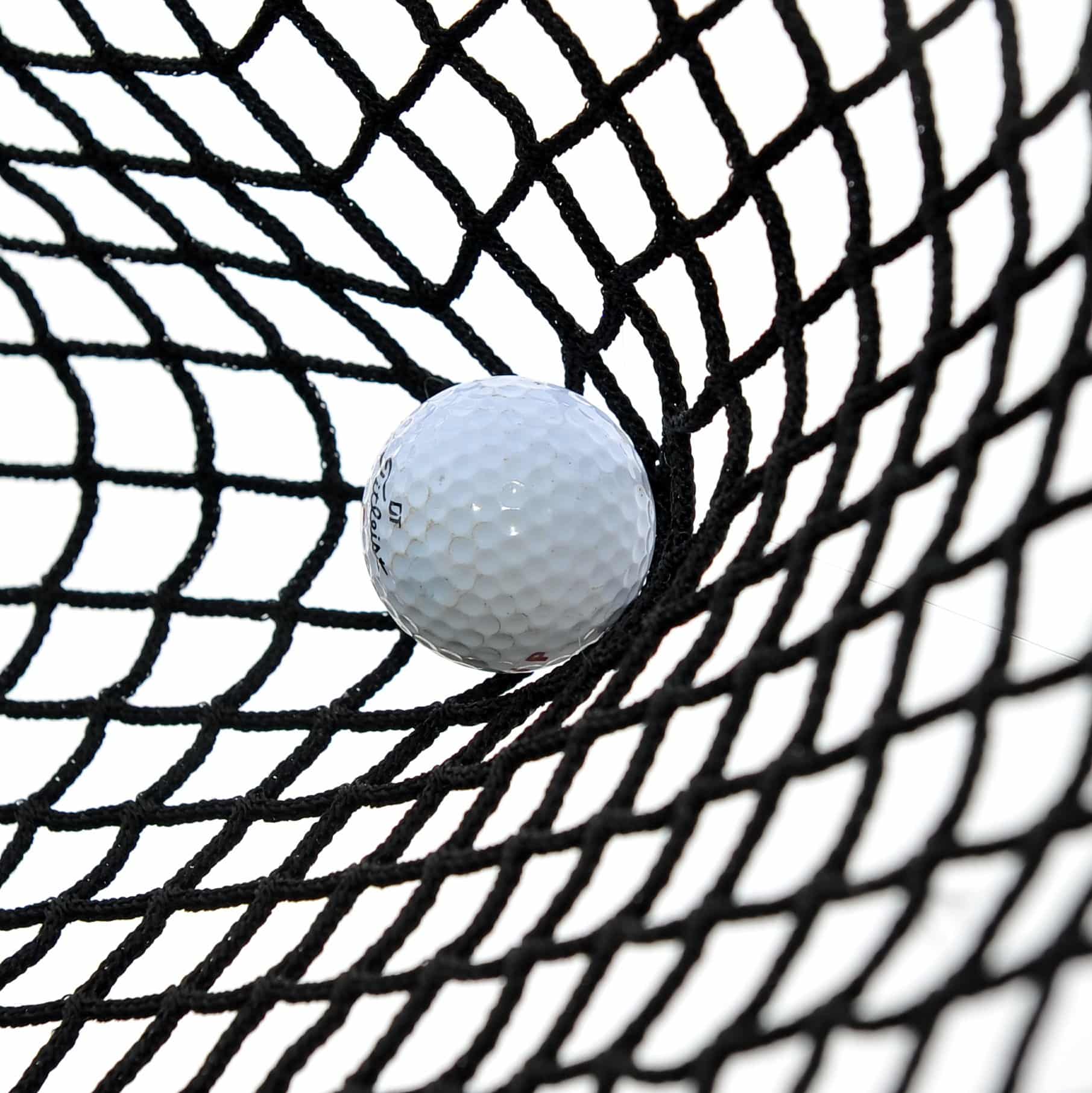 Golfnät 2mm tråd 20mm svart nylon - Bild 1