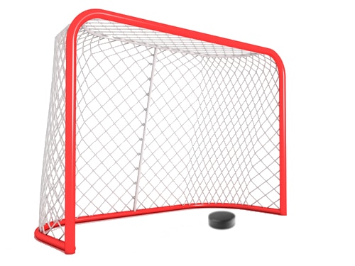 Hockeynät målbur 1.83 m x 1.22 m, 40 mm PE grön