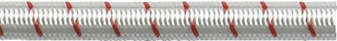 Gummilina 6 mm, Vit